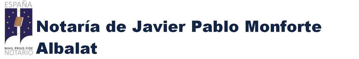 Notaría de Javier Pablo Monforte Albalat en Paiporta