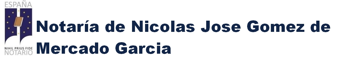 Notaría de Nicolás José Gómez de Mercado García en Níjar