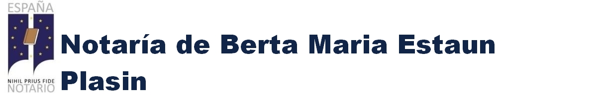 Notaría de Berta María Estaún Plasín en Binéfar