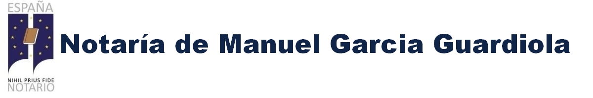 Notaría de Manuel García Guardiola en Pego